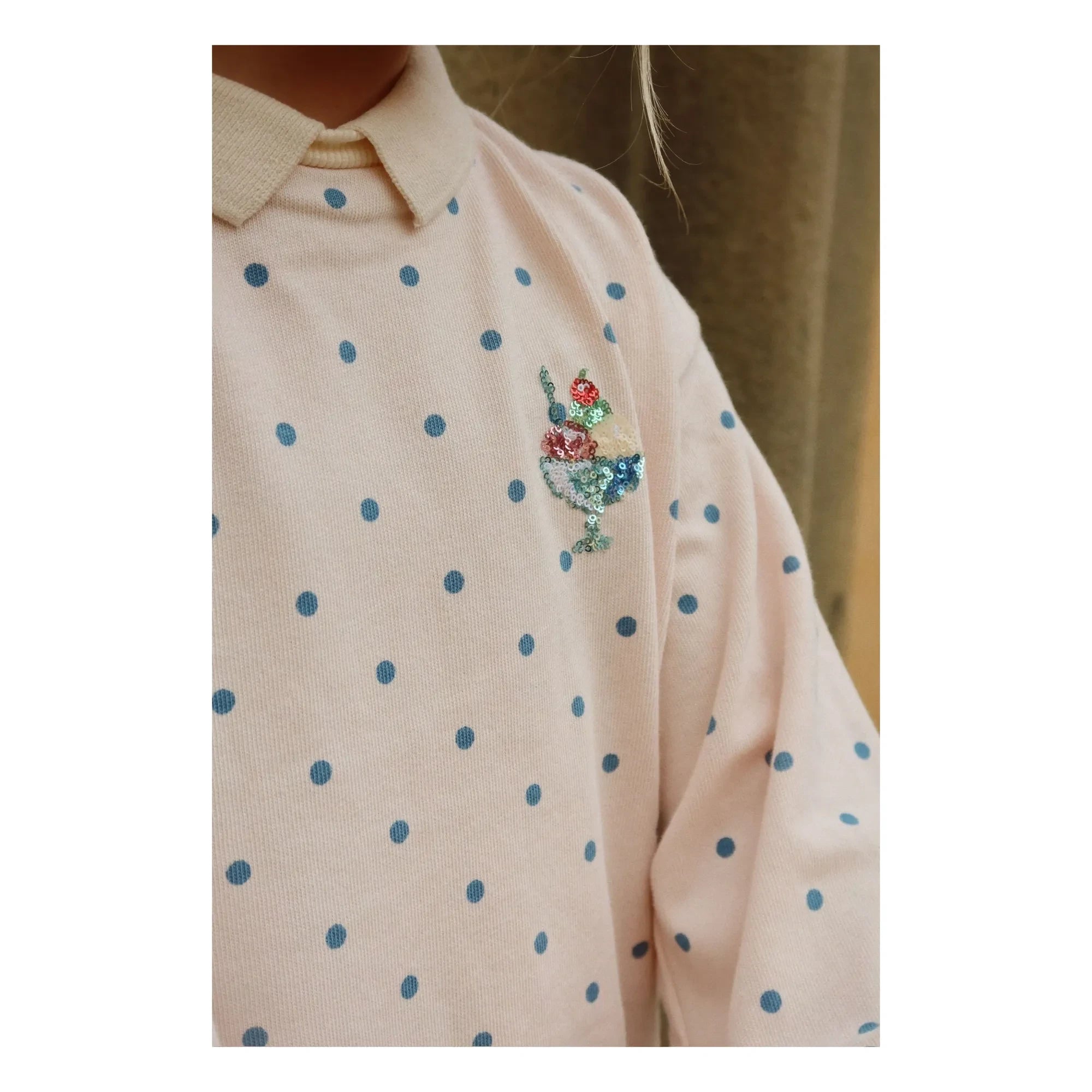 Konges Sløjd - Noktalı Sweat Polo | Soluk Pembe