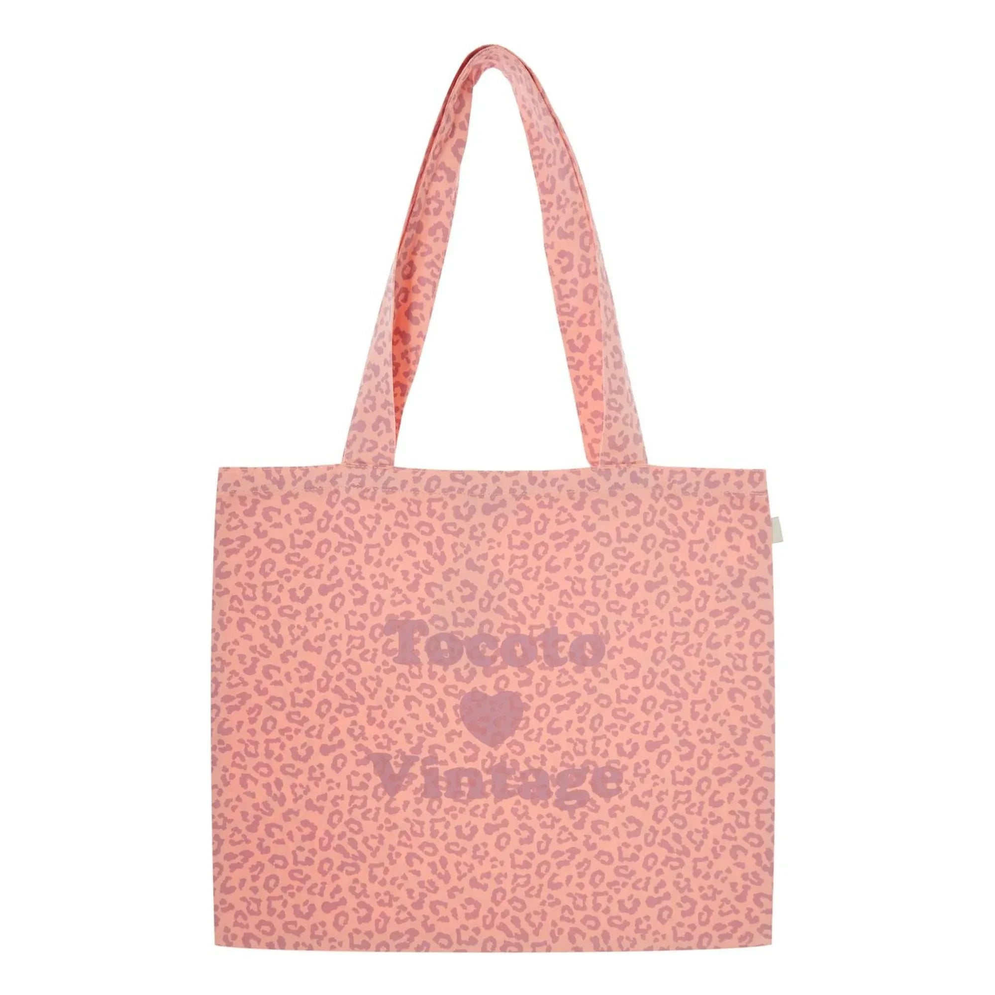 Tocoto Vintage - Leopard Tote Bag | Coral