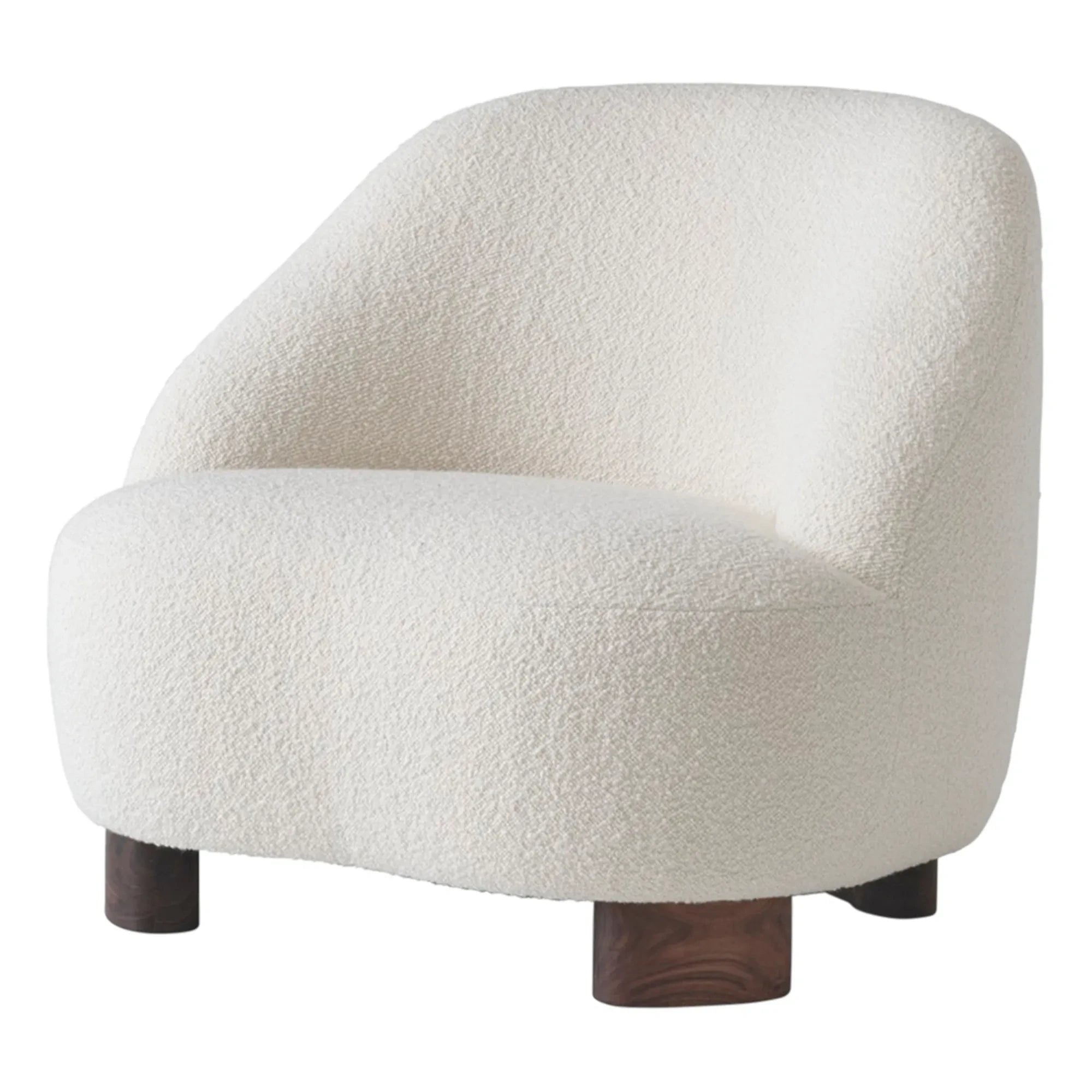 & Tradition - Margas LC1 Lounge Chair - Ceviz Ağacı Çerçeve | Krem