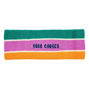 Bobo Choses - Gestreiftes Handtuch-Stirnband | Grün