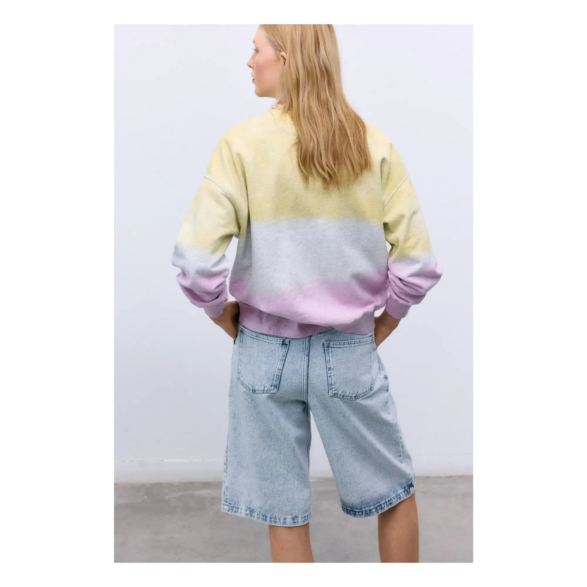 the new society - Bermudashorts aus Baumwolle | Denim-Blau