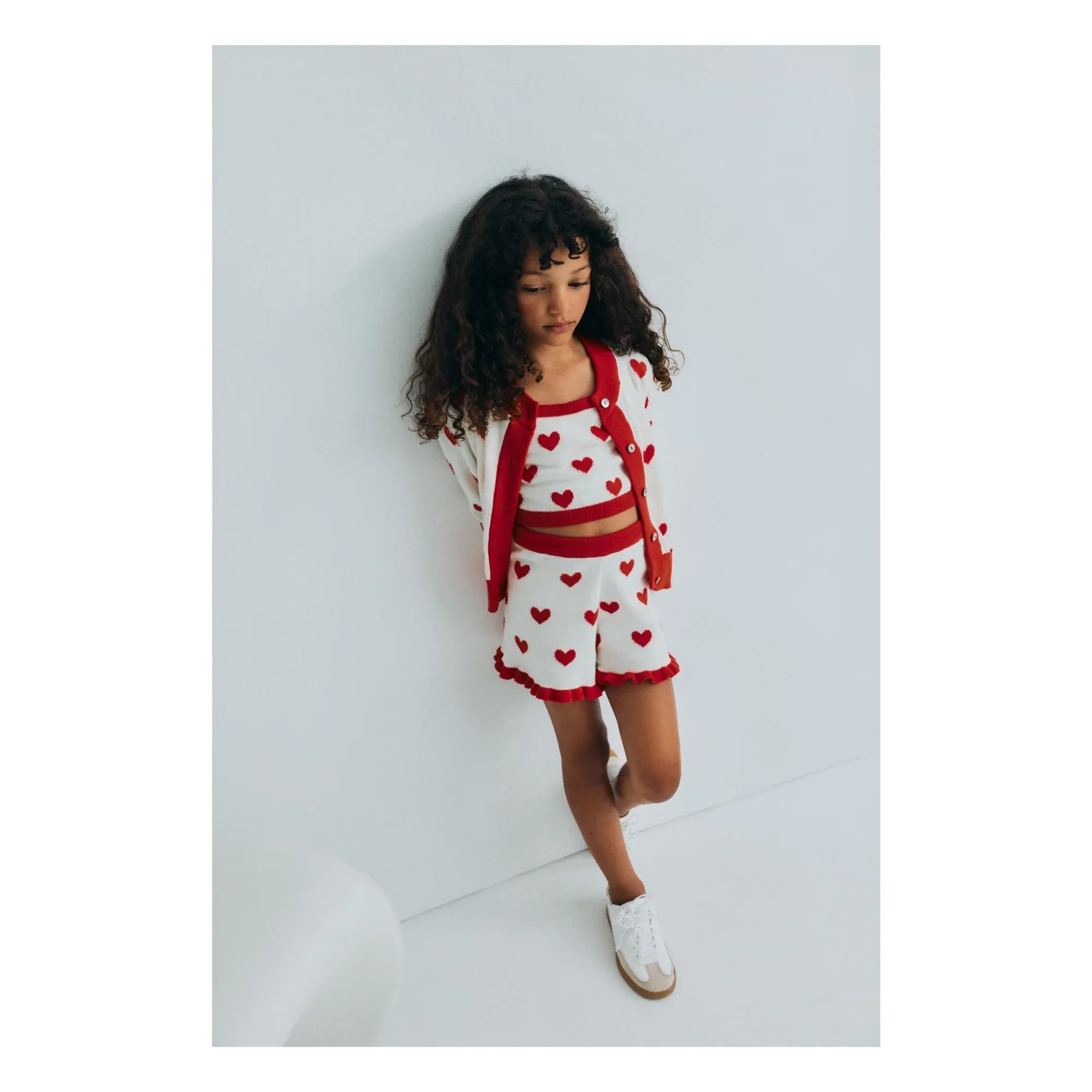 the new society - Maqui Hearts Jacquard-Top | Weiß