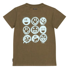 Tumble N'Dry - Geri Dönüşümlü pamuklu Surface T-Shirt | Haki kahverengi