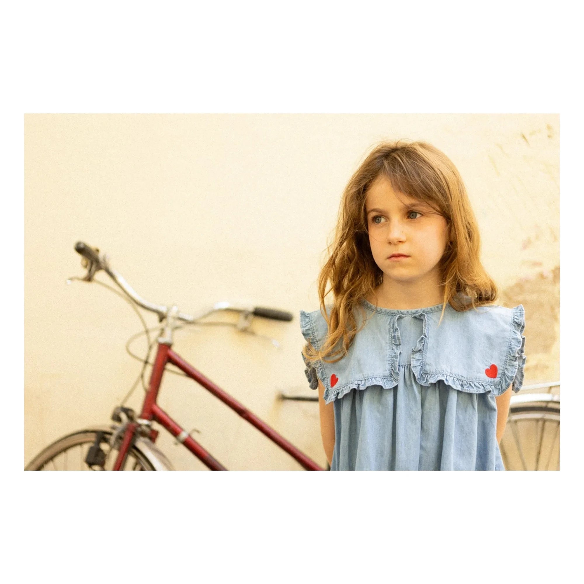 Louis Louise - Célestine Chambray Elbise | Açık Mavi