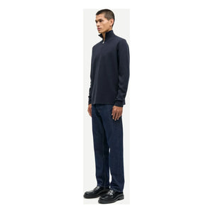 Samsoe Samsoe - Gunan Half-Zip Sweatshirt | Dark Blue