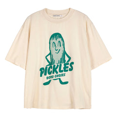 Bobo Choses - Mr Pickles Bio-Baumwoll-T-Shirt | Creme