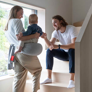 bbhugme Nursing Pillow Sleeve - Grey Melange-Nursing Pillow Covers- | Natural Baby Shower