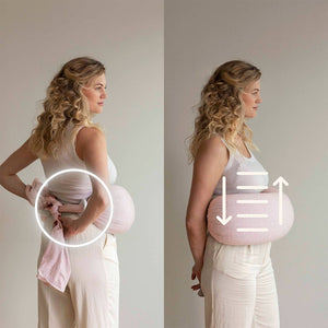 bbhugme Nursing Pillow - Pink Melange-Nursing Pillows-Pink Melange- | Natural Baby Shower