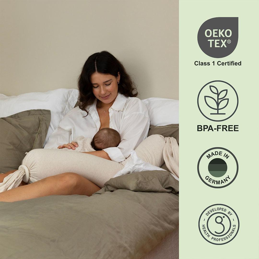 bbhugme Nursing Pillow - Soft White-Nursing Pillows-Soft White- | Natural Baby Shower