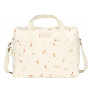Nobodinoz - Gala Opera Lily Waterproof Baby Changing Bag | Ecru