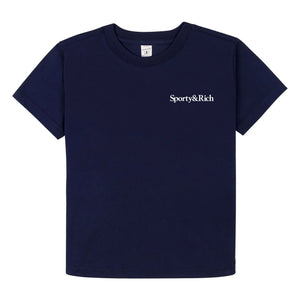 Sporty & Rich - Tennis T-Shirt Recycled Cotton | Navy