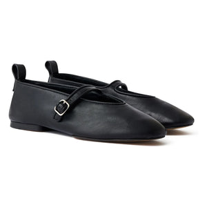 Soeur - Madeline Lederballerinas | Schwarz