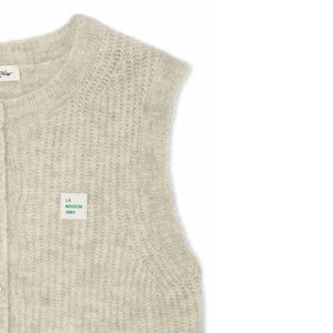 American Vintage - East Alpaca Hırka | Gri melanj