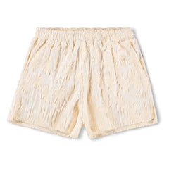 Molo - Angela Palm Terry Shorts | Ecru