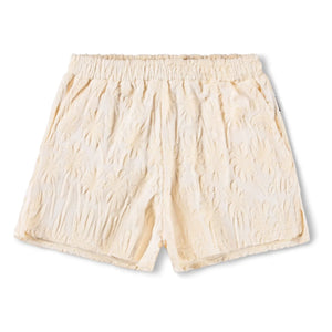 Molo - Angela Palm Terry Shorts | Ecru
