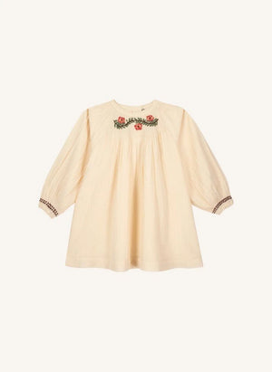 Bonton - Perfect Embroidered Dress | Ecru