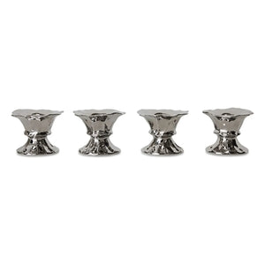 HKliving - Neue klassische Eierbecher - 4er-Set | Silber