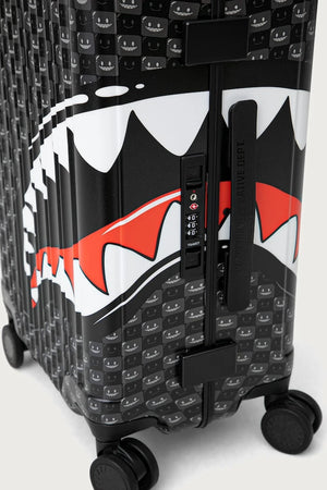 Sprayground - Schwarzer Hartschalenkoffer 'Haie in Paris' 910CL328NSZ