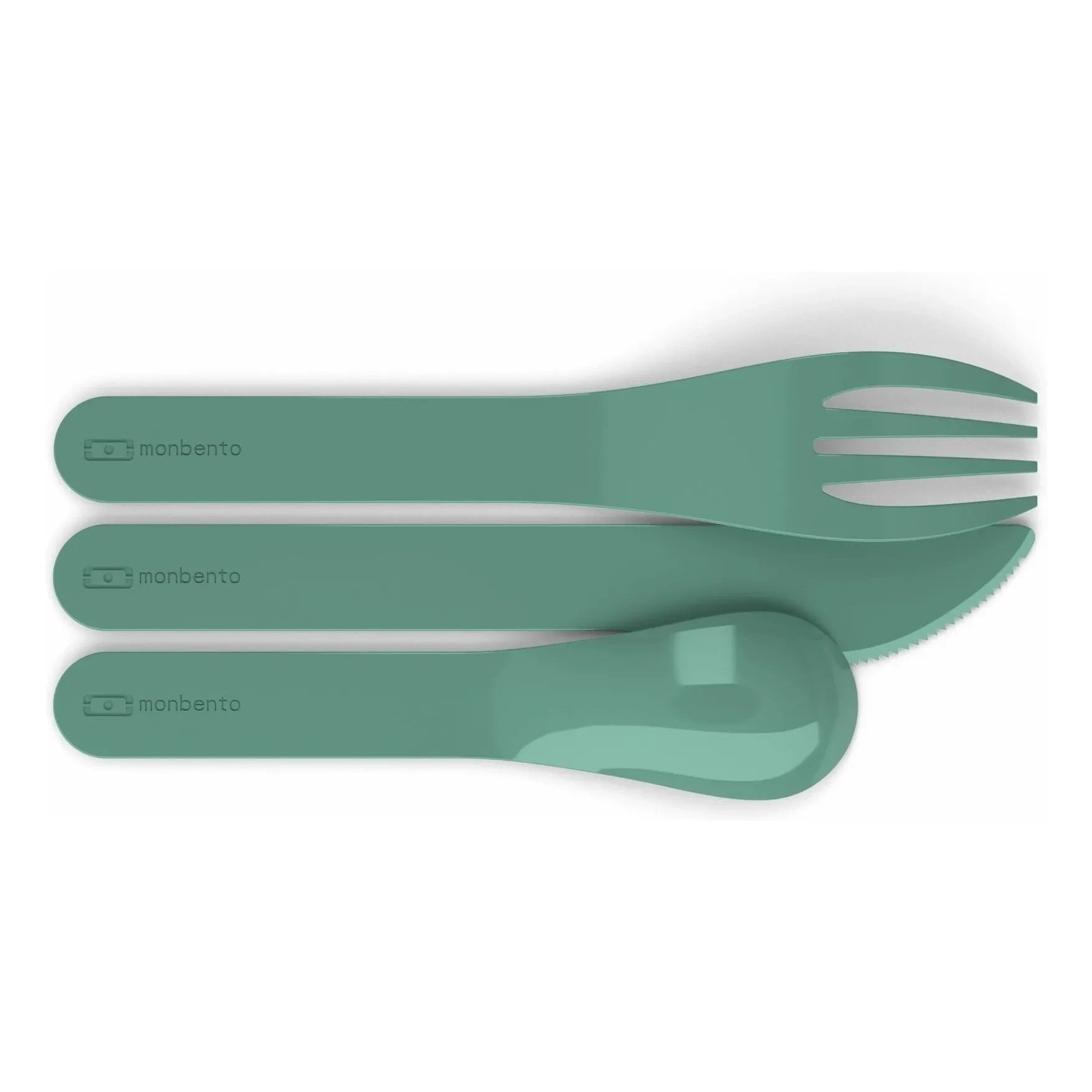 Monbento - MB Pocket Color Biodegradable Cutlery Set | Forest Green