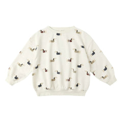 Rylee + Cru - Dachshund sweatshirt | Ecru