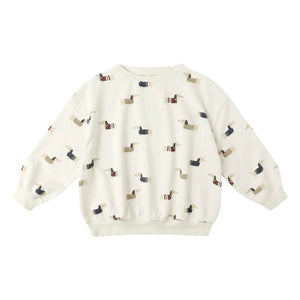 Rylee + Cru - Dachshund sweatshirt | Ecru