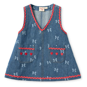 Flöss - Denim Eva Tie Dress | Blue