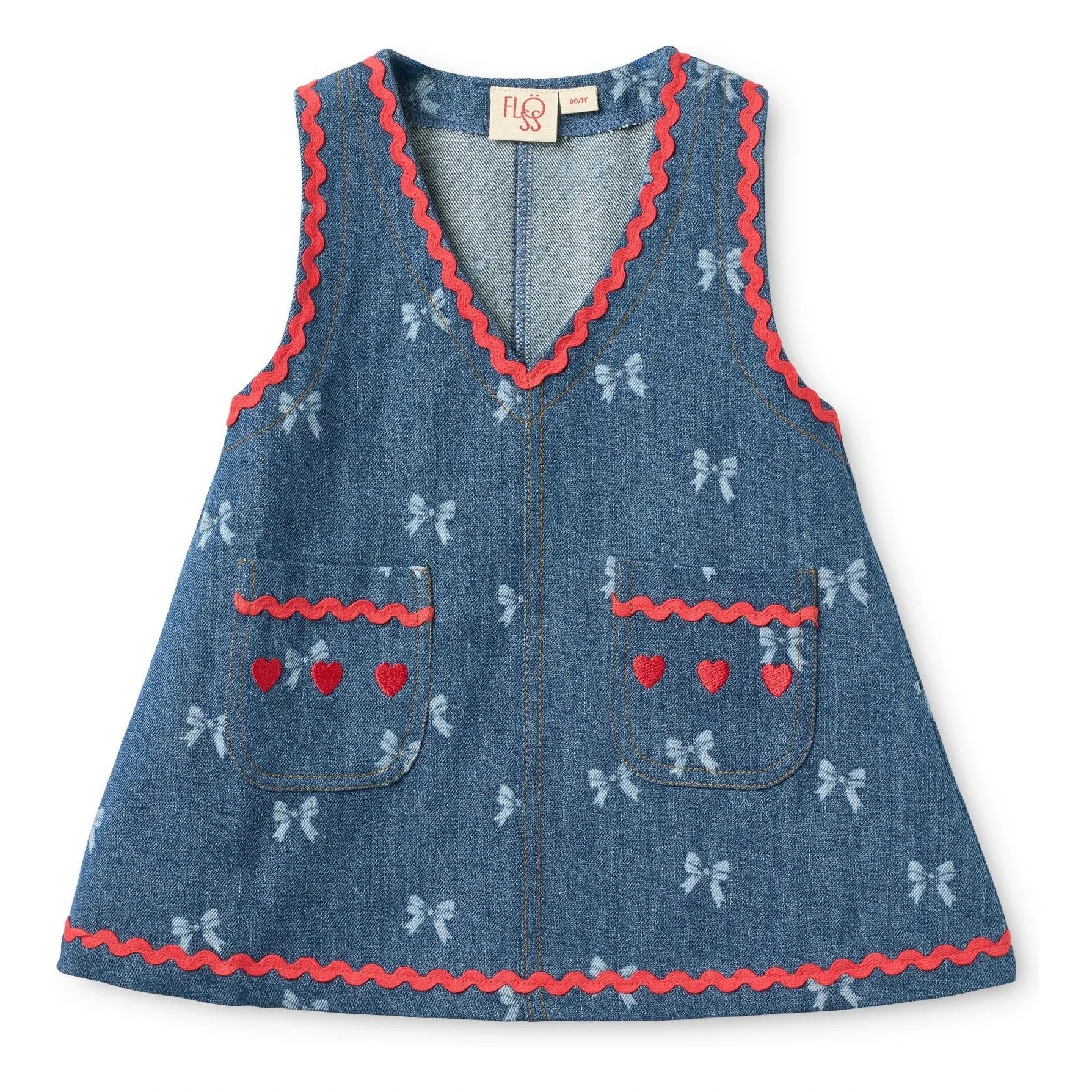 Flöss - Denim Eva Tie Dress | Blue