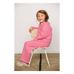 Mini Rodini - Organik Pamuk Dantel Pantolon | Pembe