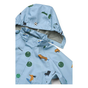 Liewood - Pedia Tigre Recycled Fiber Raincoat Set | Blue