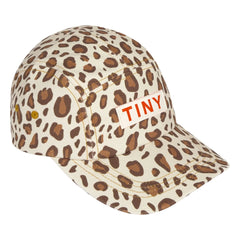 Tinycottons - Leopar şapka | Beyaz