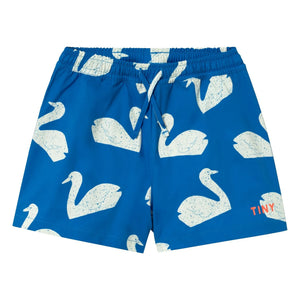 Tinycottons - Mavi Swans Yüzme Şortu