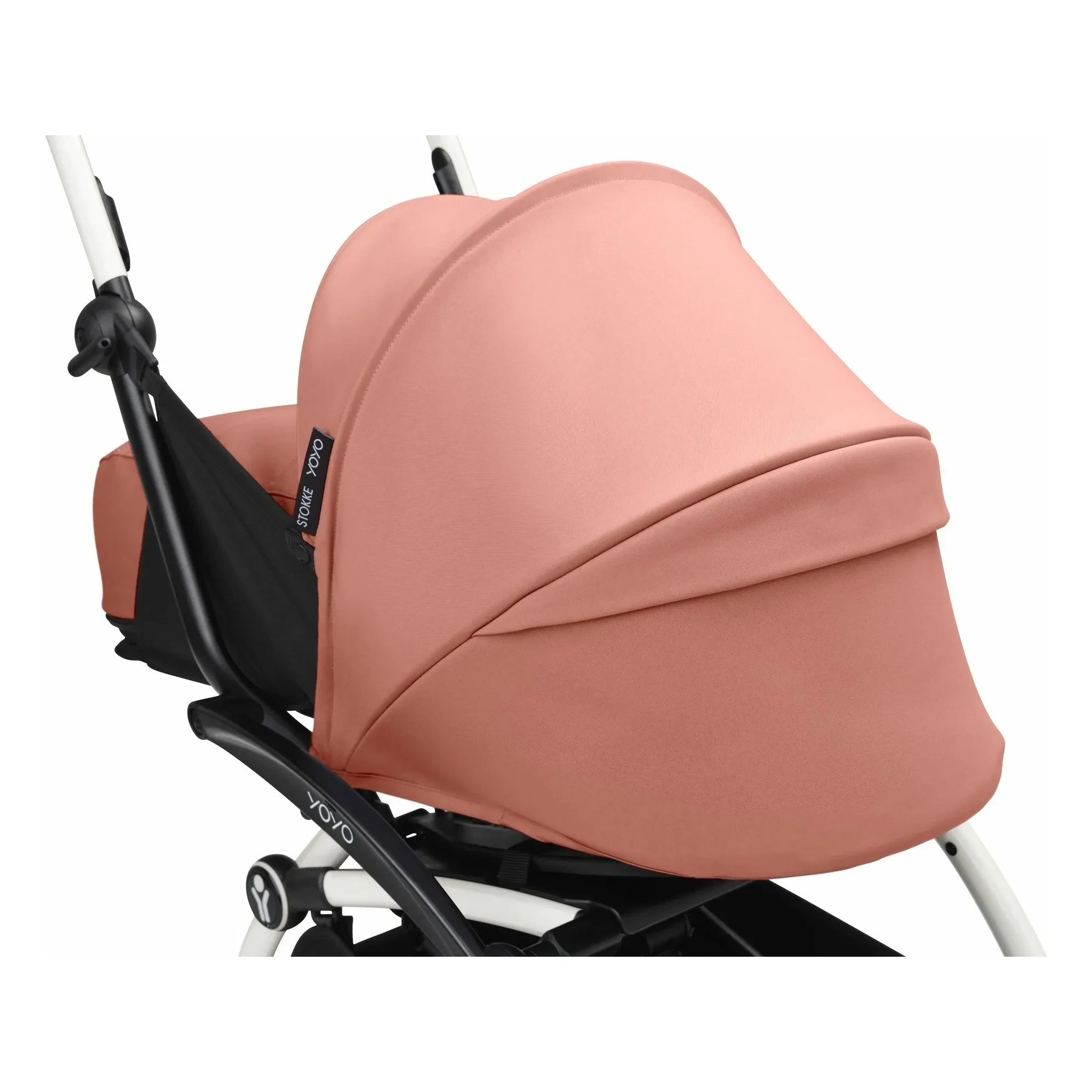 Stokke® - YOYO³ 0+ yenidoğan bebek arabası Beyaz çerçeve | Ginger