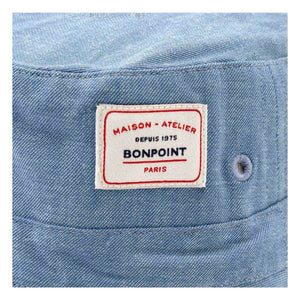 Bonpoint - Piob Chambray Bio Baumwollmütze | Blau