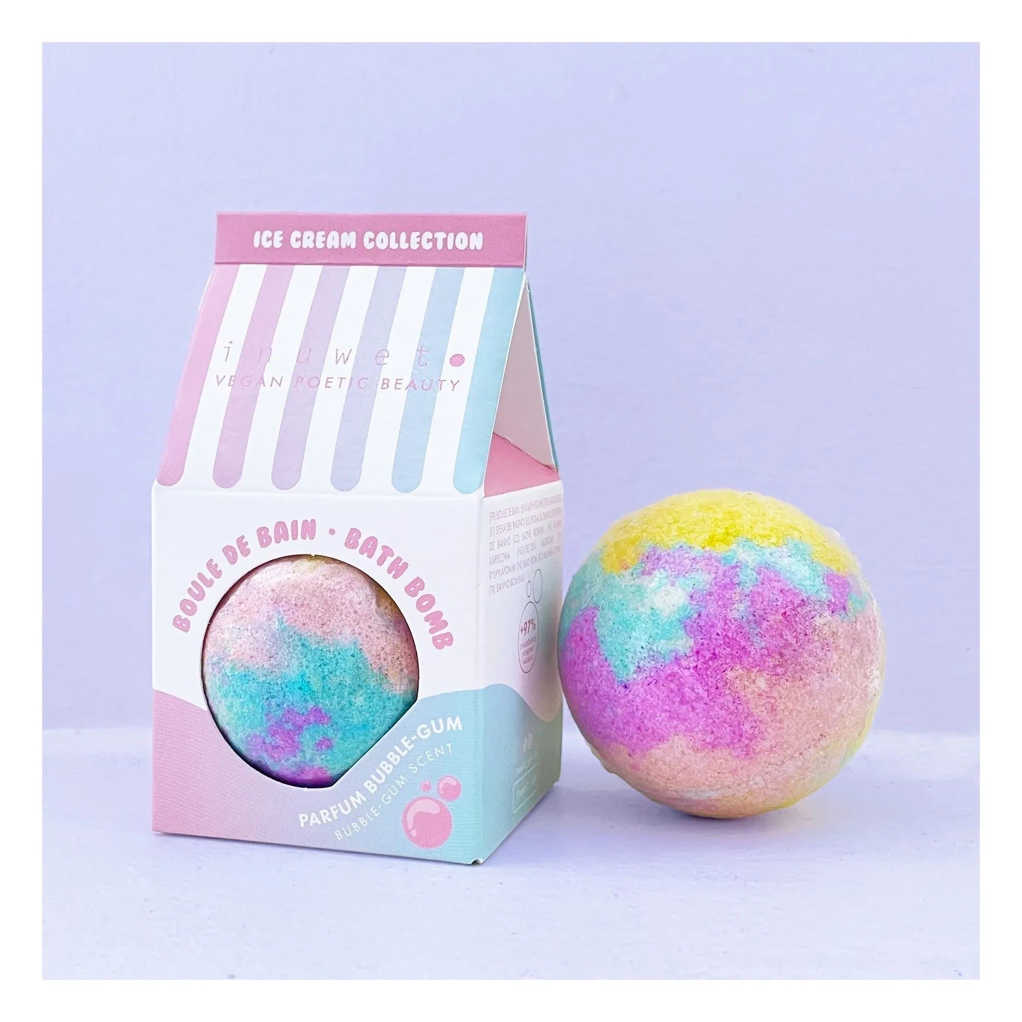 Inuwet - Dondurma sakızı banyo bombası - 120 g
