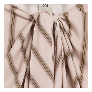 OAS - Gelato Cyan Çizgili Pareo | Soluk Pembe