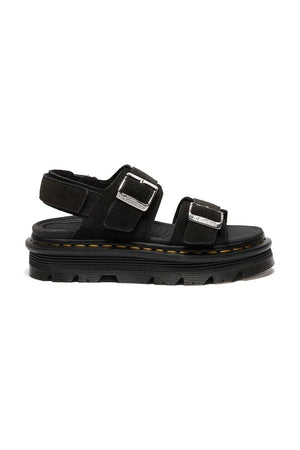 Dr. Martens platform kadın süet sandalet ayakkabısı ZebZag Sandal