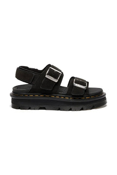 Dr. Martens platform kadın süet sandalet ayakkabısı ZebZag Sandal