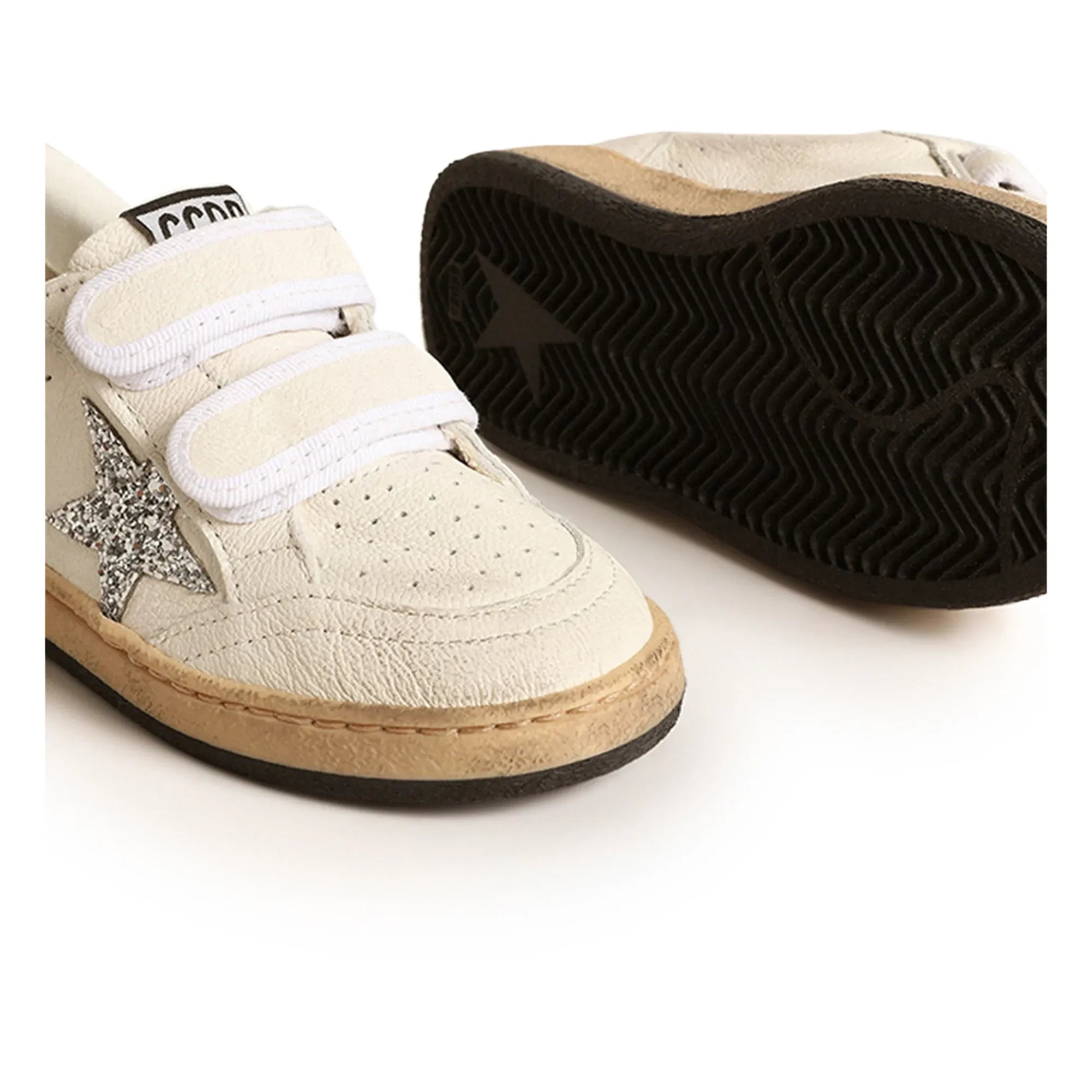 Golden Goose - Ballstar Simli Cırt Cırtlı Sneakers | Gümüş