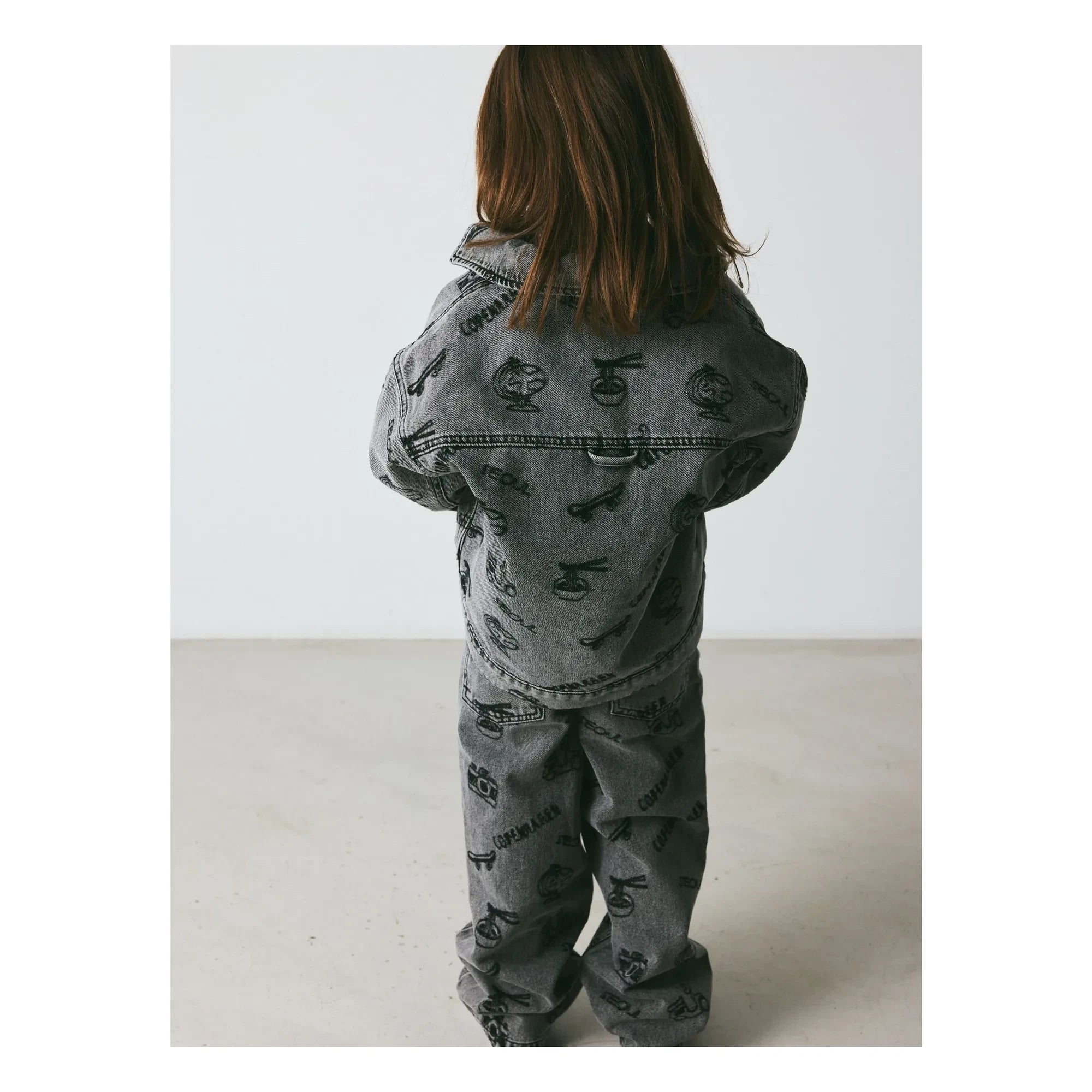 brunobruno nation - Lou Voyage Denim Bio-Baumwolljacke | Grau