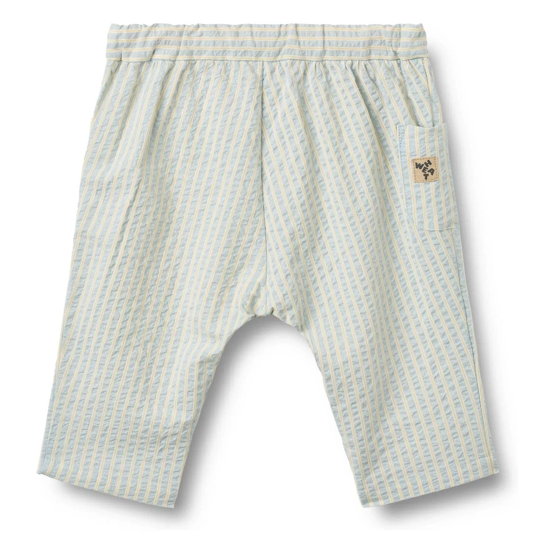 Wheat - Henry Gestreifte Bio-Baumwollhose | Hellblau