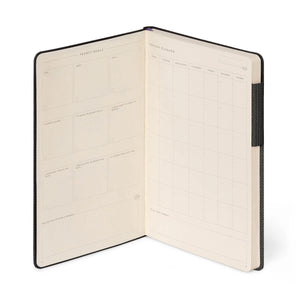 Legami - Lined Notebook, Monochrome Soft Cover - Deep Graphite - My Notebook