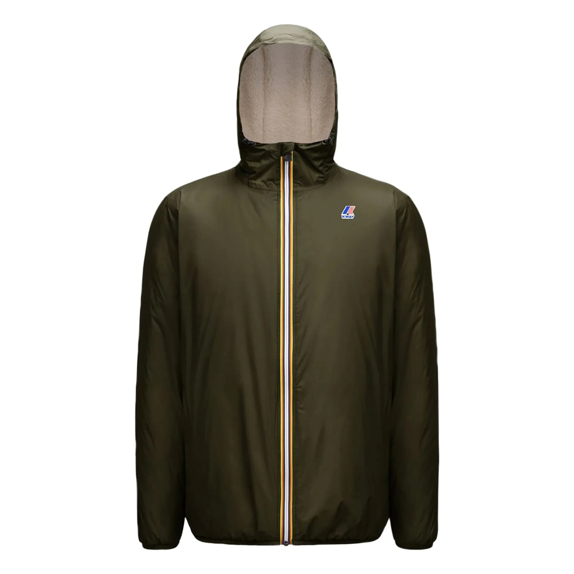 K-way - Le Vrai Claude Orsetto 3.0 Gefütterte wasserdichte Jacke | Khaki