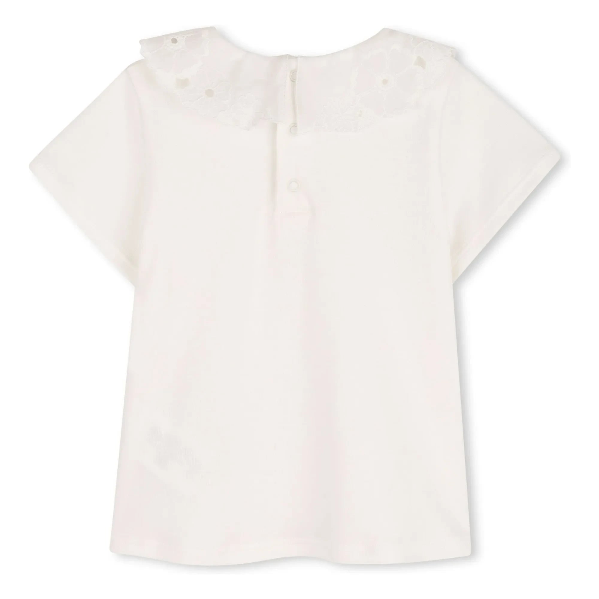 Chloé – T-Shirt aus Bio-Baumwolle | Weiß