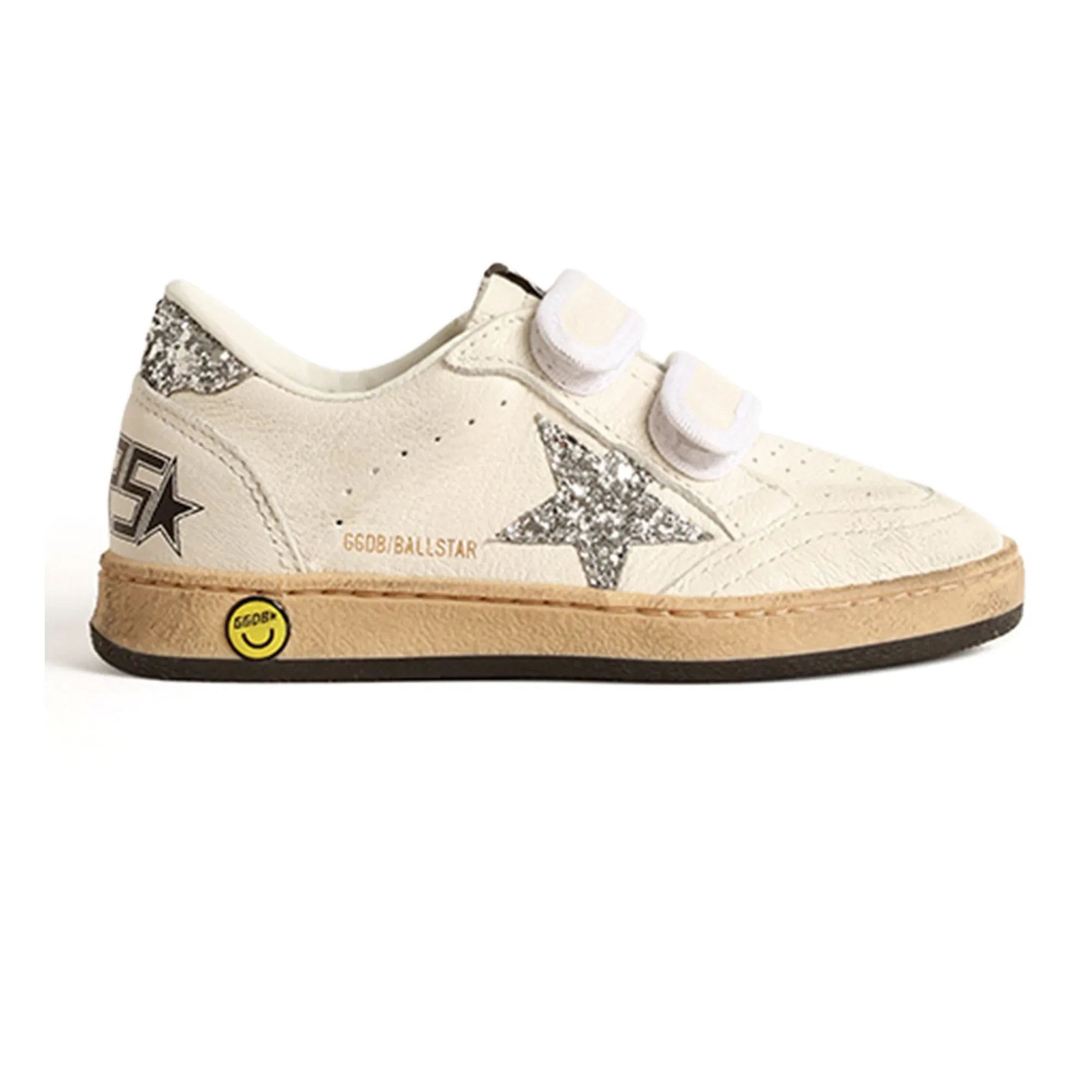 Golden Goose - Ballstar Simli Cırt Cırtlı Sneakers | Gümüş