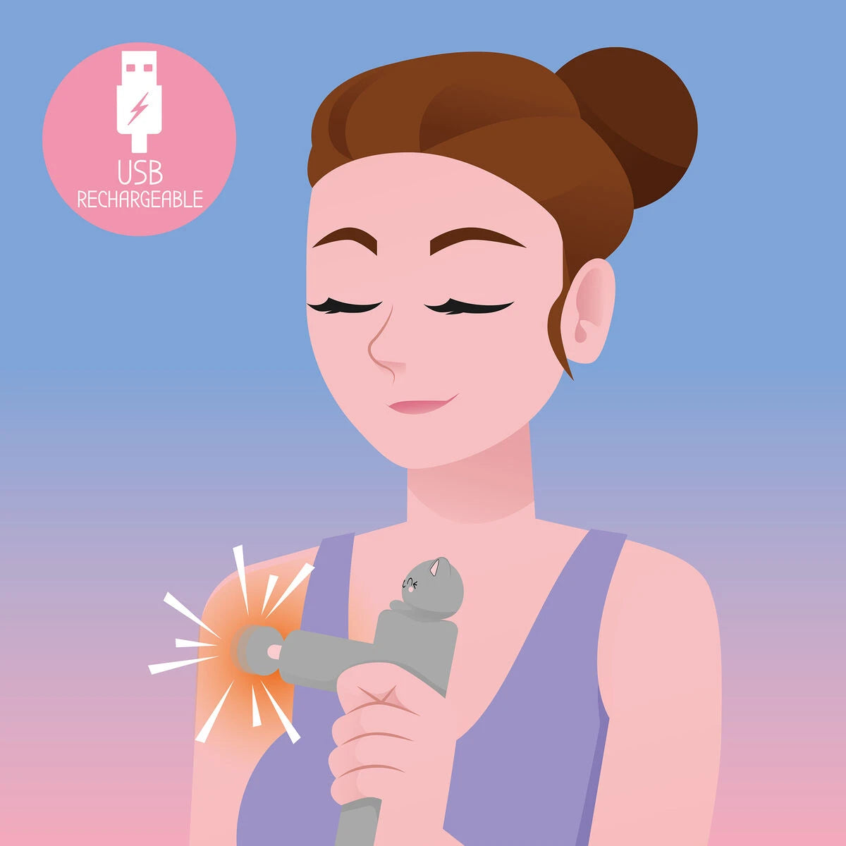 Legami - Mini Electric Massager - The Purrfect Massage