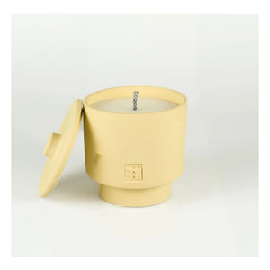 Mon Dada - Outdoor Candle with Lid, Neutral Scent June Sahara One | Pale Yellow