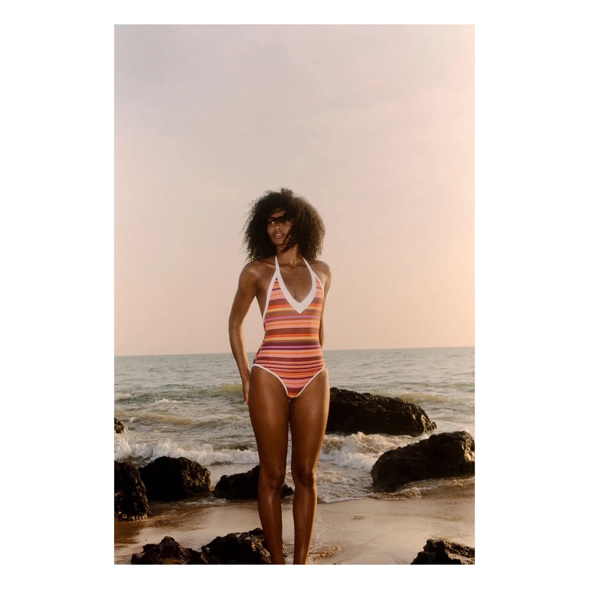 Casa Rosa - Tek parça mayo Grazia | Pembe