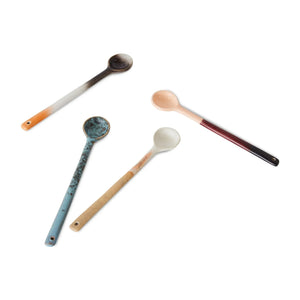 HKliving - Taş çömlek kaşıklar - 4'lü set