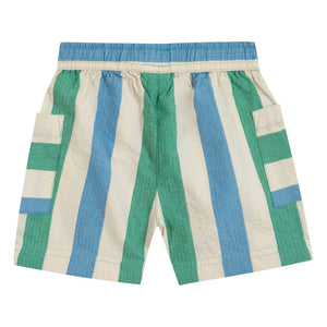 Bonton - Gestreifte Lois Shorts mit Taschen | Ecru