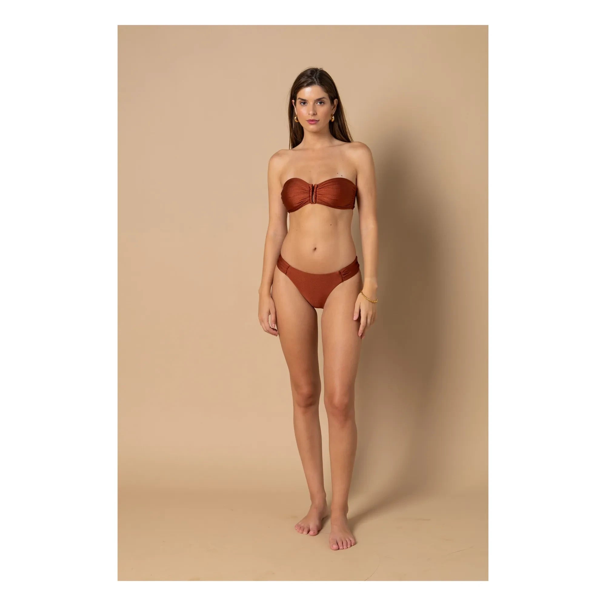 Alma Deia - Blake Bandeau Üst | Terracotta